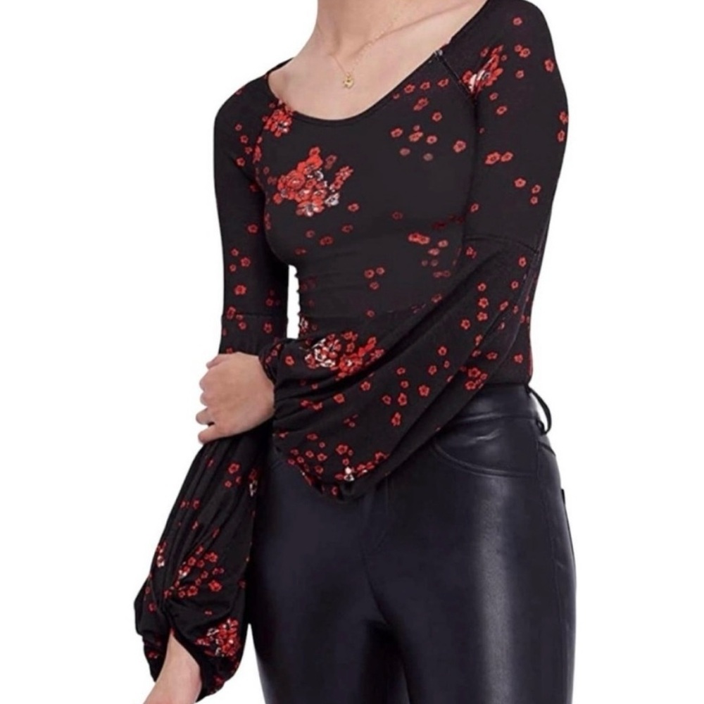 Free people cherry blossom blouse NWT